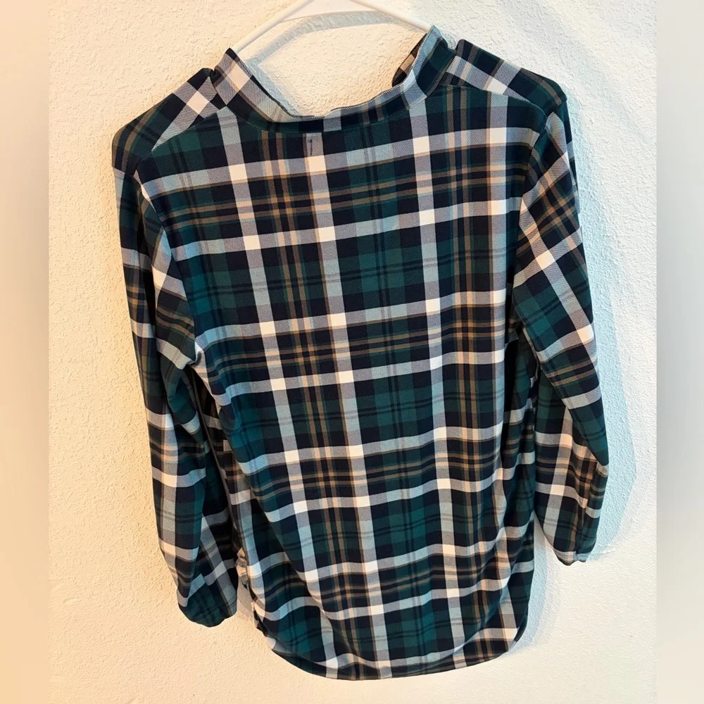 Feathers Maternity Plaid Shirt - Picture 2 of 4